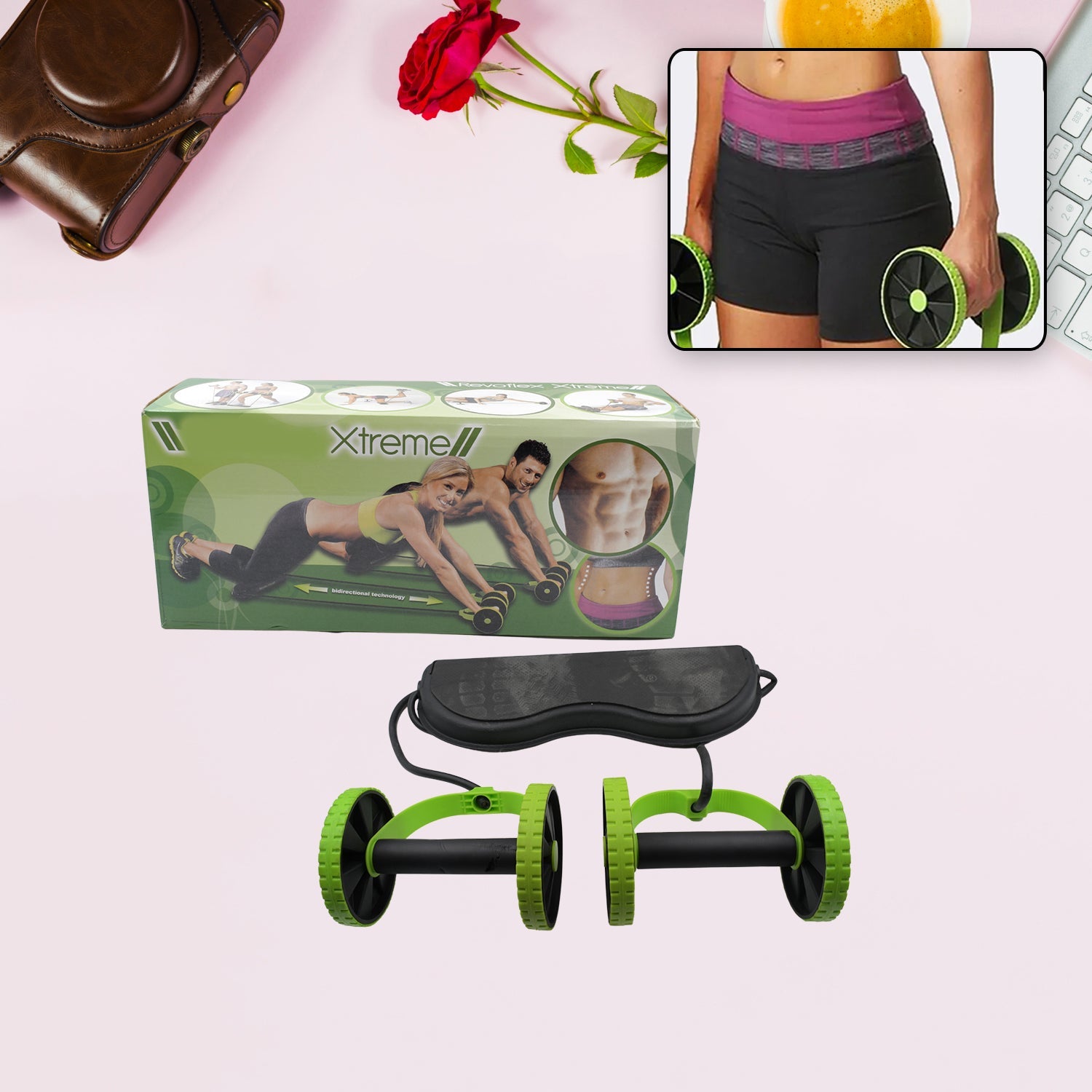 7246 Professional Fitness Imported Ab Builder Ab Care Xtreme Fitness Resistance Exerciser Resistance Tube Ab Slimmer Rope Exerciser Body Building Home Gym Trainer for Both Men & Women (1 Pc) 7246 Professional Fitness Imported Ab Builder Ab Care Xtreme Fitness Resistance Exerciser Resistance Tube Ab Slimmer Rope Exerciser Body Building Home Gym Trainer for Both Men & Women (1 Pc)
